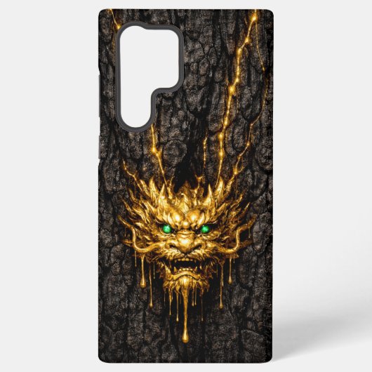Gilded Bark Liquid Gold Dragon Samsung Galaxyケース (裏面)