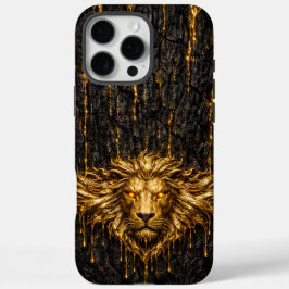 Gilded Bark Liquid Gold Lion iPhone 16 Pro Maxケース