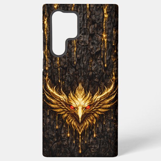 Gilded Bark Liquid Gold Phoenix Samsung Galaxyケース (裏面)