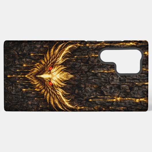Gilded Bark Liquid Gold Phoenix Samsung Galaxyケース (裏面横)