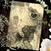 Gilded Baroque Mexican Lace Romance Wedding 招待状