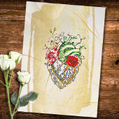 Gilded Baroque Sacred Heart Mexican Wedding 招待状