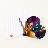 Gilded Bloom – Abstract Floral Composition ノートブック (内部)