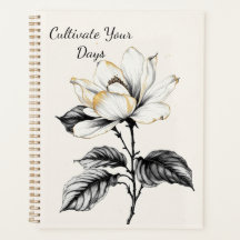 Gilded Botanical Illustration | Vintage Magnolia &