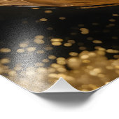 Gilded Charms – Golden Holiday Ornament Poster フォトプリント (角)