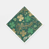 Gilded Clover Flourish スタンダードランチョンナプキン (角)