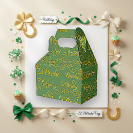 Gilded Gaelic Birthday Sage St. Patrick's Pattern フェイバーボックス