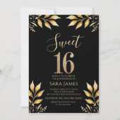 Gilded Glitz Sweet 16 Invitation 招待状 (正面)