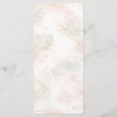 Gilded Gold Sage & Blush Botanical Wedding メニュー (裏面)