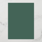 Gilded Greenery on White | クリスマス ウェディング 箔招待状 (裏面)