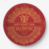 Gilded Heart Corporate Valentine Event Plates: 202 ペーパープレート (正面)