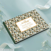 Gilded Hunter Green And Gold Wedding Guest Book ゲストブック