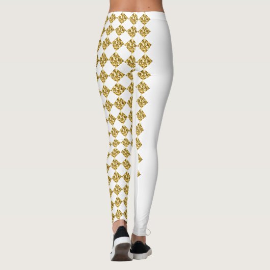Gilded Illusion white Leggings レギンス (裏面)