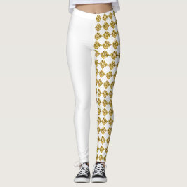 Gilded Illusion white Leggings レギンス