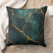Gilded Kintsugi Abstract Luxury Resilience Design クッション (ブランケット)