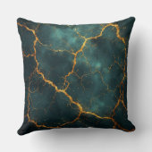 Gilded Kintsugi Abstract Luxury Resilience Design クッション (裏面)