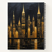 Gilded Midnight Skyline ノートブック (裏面)