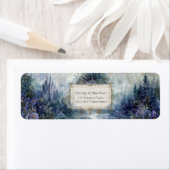 Gilded Misty Fairytale Castle Landscape ラベル (インサイチュ)