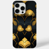 Gilded Noir Bloom Art Deco Case-Mate iPhoneケース (裏面)