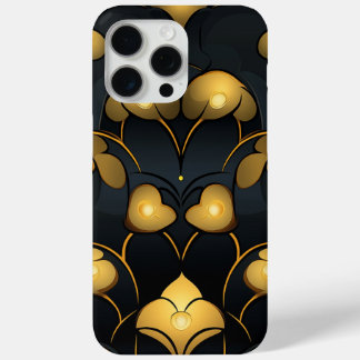 Gilded Noir Bloom Art Deco iPhone 15 Pro Maxケース