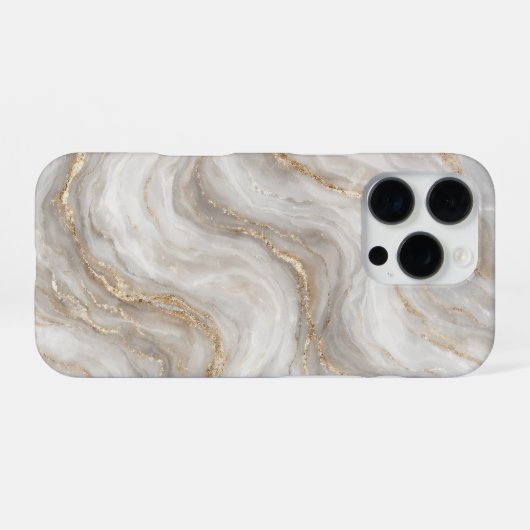 Gilded Stone Flow iPhoneケース (裏面横)