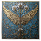 Gilded Winged Floral タイル (正面)