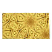 Gilded Zenith: Opulent Swirl Liquid Gold | High    枕カバー (裏面)