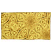 Gilded Zenith: Opulent Swirl Liquid Gold | High    枕カバー (正面)