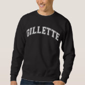 GILETTE大学スタイルのセーター アメリカ カレッジ スウェットシャツ (正面)