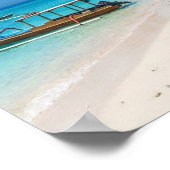 Gili Trawangan Island Paradise Beach Wall Art ポスター (角)