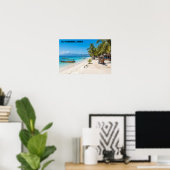 Gili Trawangan Island Paradise Beach Wall Art ポスター (ホームオフィス)