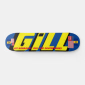 GILL JMT BARB 7 3/4"スケートボードデッキ スケートボード (横)