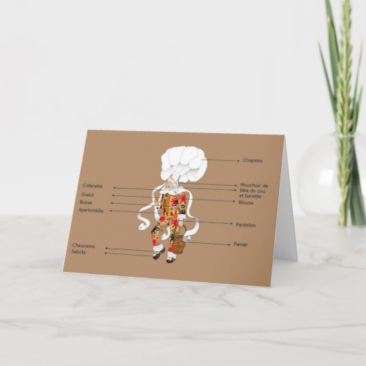 Gille de Binche Notecard カード (正面)