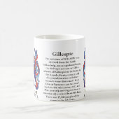 Gillespie、起源、意味および頂上 コーヒーマグカップ (中央)