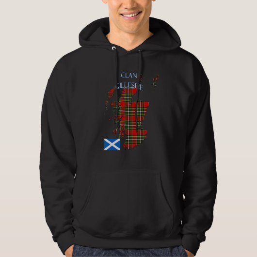 Gillespie Scottish Clan Tartan Scotland パーカ (正面)
