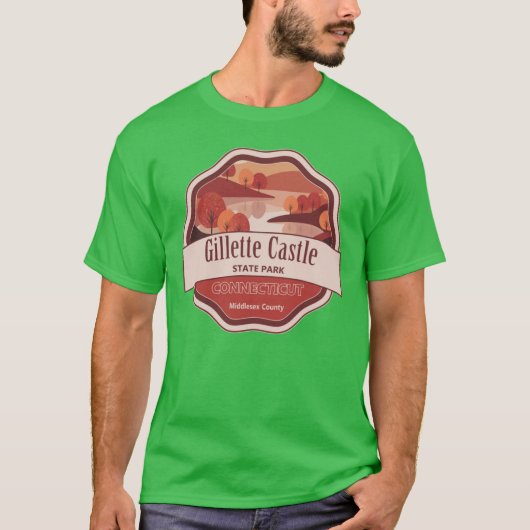 Gillette Castle State Park MiddleCounty Connecticu Tシャツ (正面)