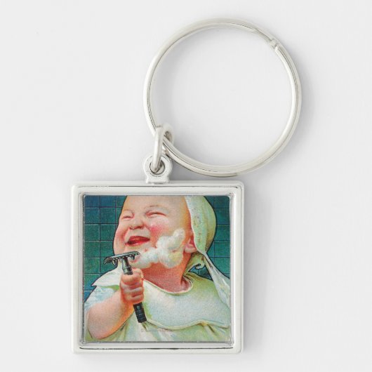 Gillette Safety Razor – 早期剃りを開始 キーホルダー (正面)