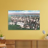 Gillette, WY - Where the Antelope Roam キャンバスプリント (インサイチュ (リビング))