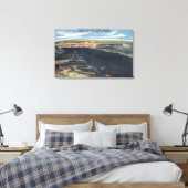 Gillette, WY - Wydodak Coal Mine View キャンバスプリント (インサイチュ (寝室))