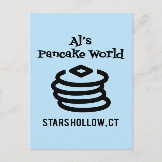 Gilmore Girls | Al's Pancake World Logo ポストカード (正面)