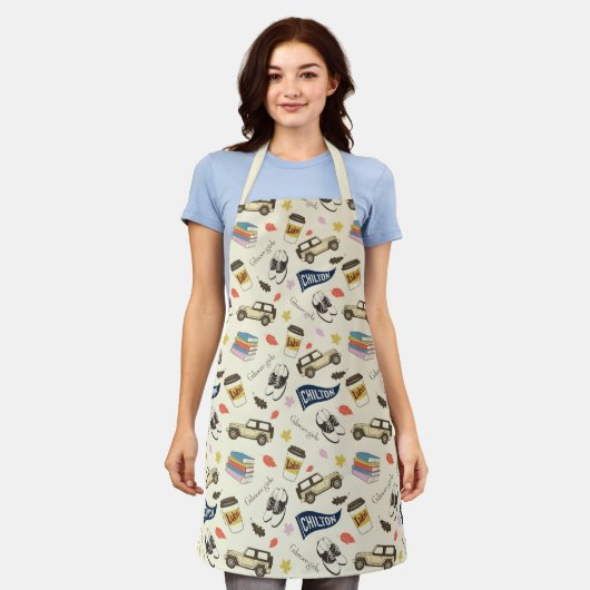 Gilmore Girls Chilton Fall Pattern エプロン (着用した状態)