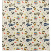 Gilmore Girls Chilton Fall Pattern シャワーカーテン (正面)