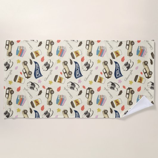 Gilmore Girls Chilton Fall Pattern ビーチタオル (正面)