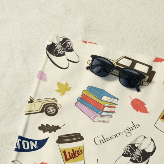 Gilmore Girls Chilton Fall Pattern ビーチタオル (インサイチュ)