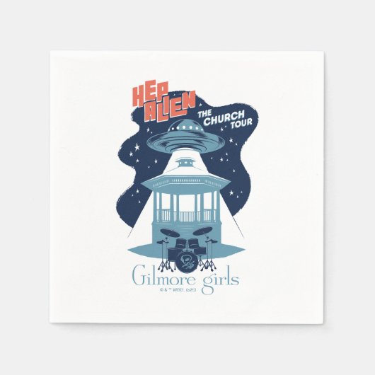 Gilmore Girls Hep Alien Church Tour スタンダードカクテルナプキン (正面)
