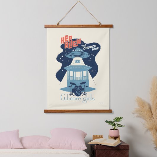 Gilmore Girls Hep Alien Church Tour 吊り下げ型タペストリー (寝室)