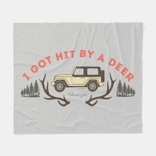 Gilmore Girls I Got Hit by a Deer フリースブランケット (正面(横))