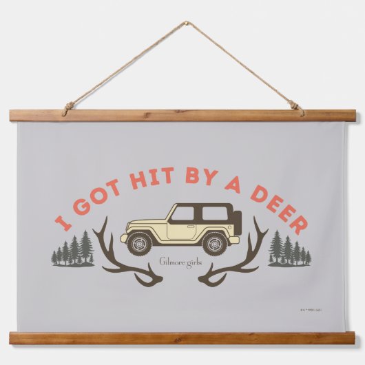 Gilmore Girls I Got Hit by a Deer 吊り下げ型タペストリー (正面)