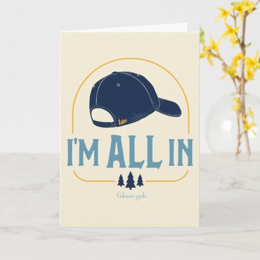 Gilmore Girls I’m All In Luke’s Hat カード (黄色い花)