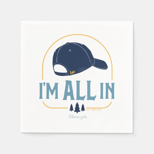 Gilmore Girls I’m All In Luke’s Hat スタンダードカクテルナプキン (正面)